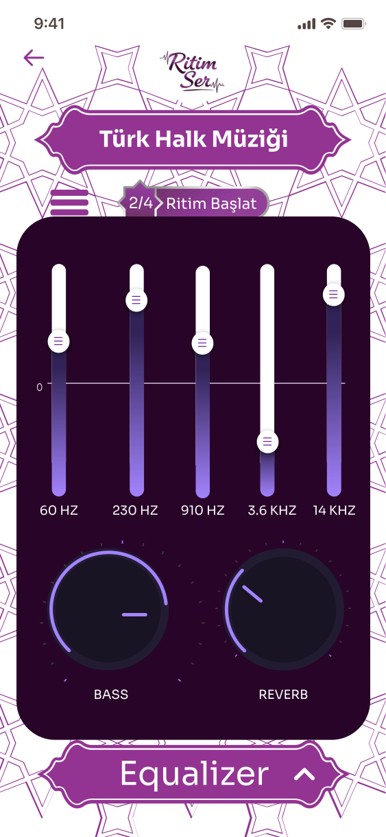 Equalizer & Tını ekranı